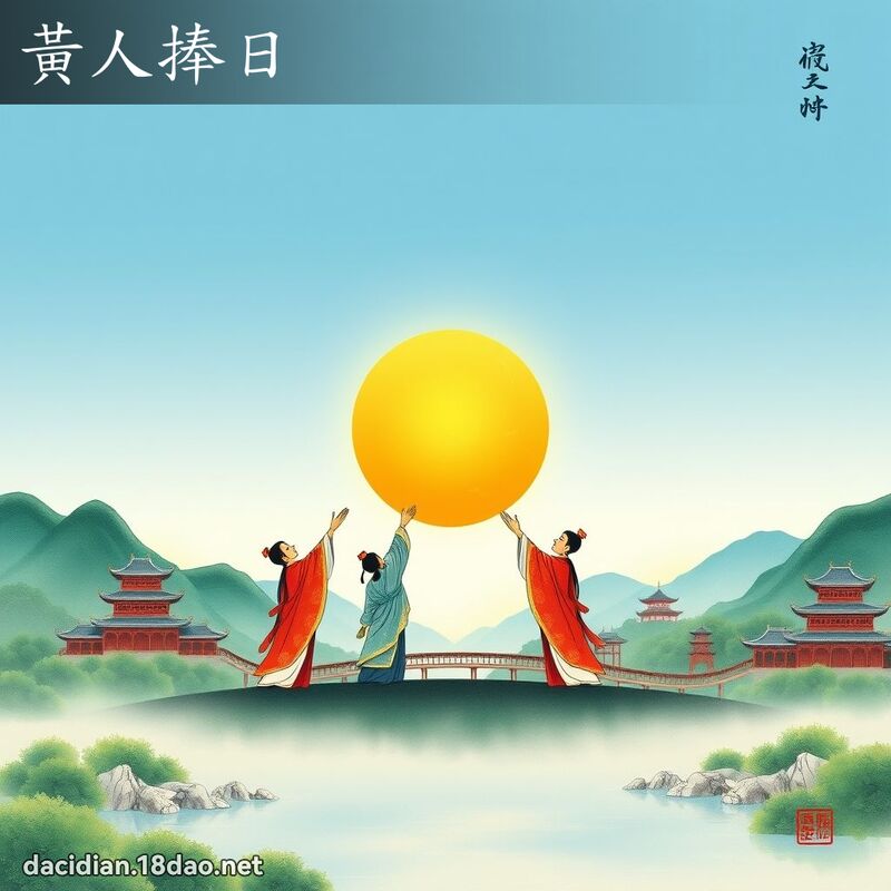 黄人捧日 配图