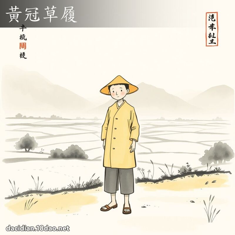 黄冠草履 配图