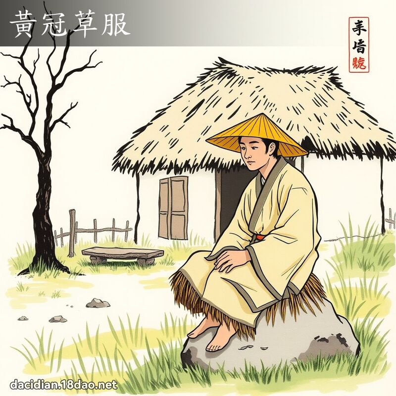 黄冠草服 配图