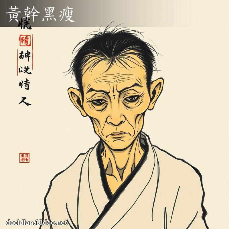 黄干黑瘦 配图