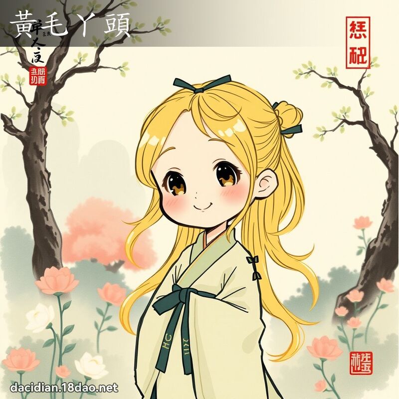 黄毛丫头 配图