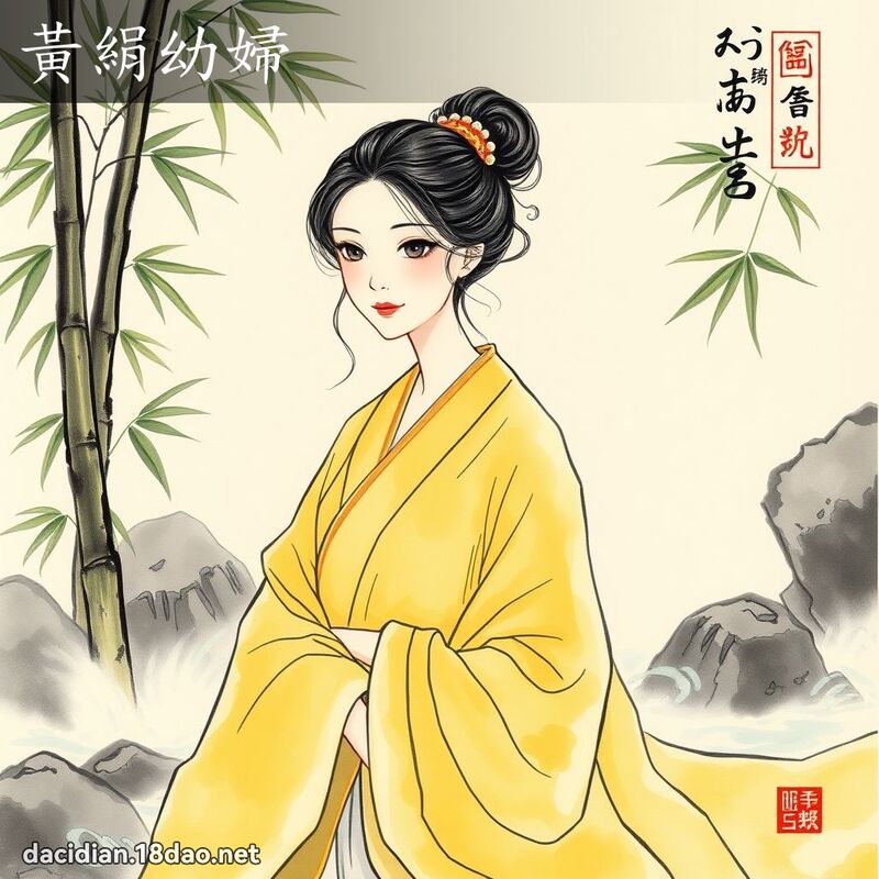 黄绢幼妇 配图