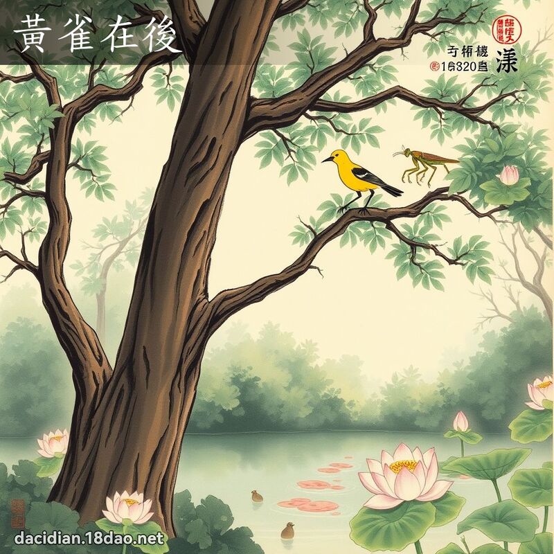 黃雀在後 配图