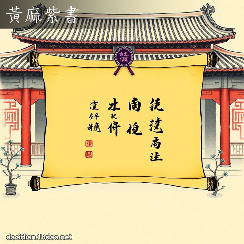 黃麻紫書 配图