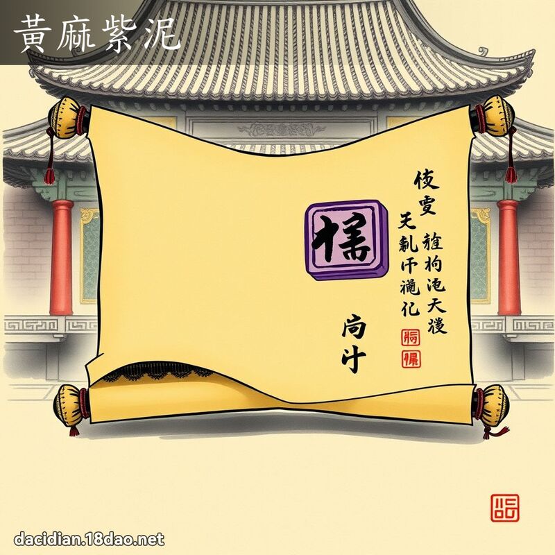 黃麻紫泥 配图