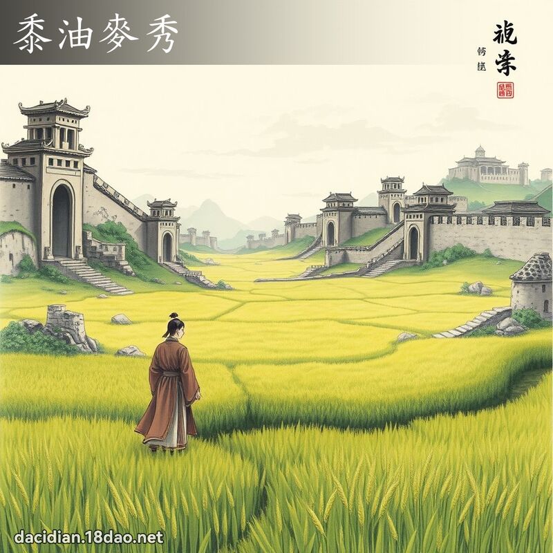 黍油麥秀 配图