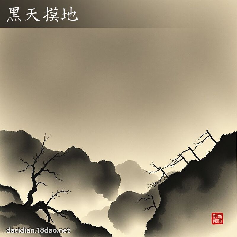 黑天摸地 配图