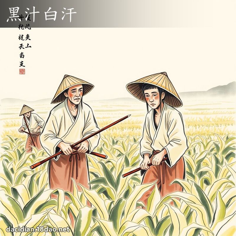 黑汁白汗 配图