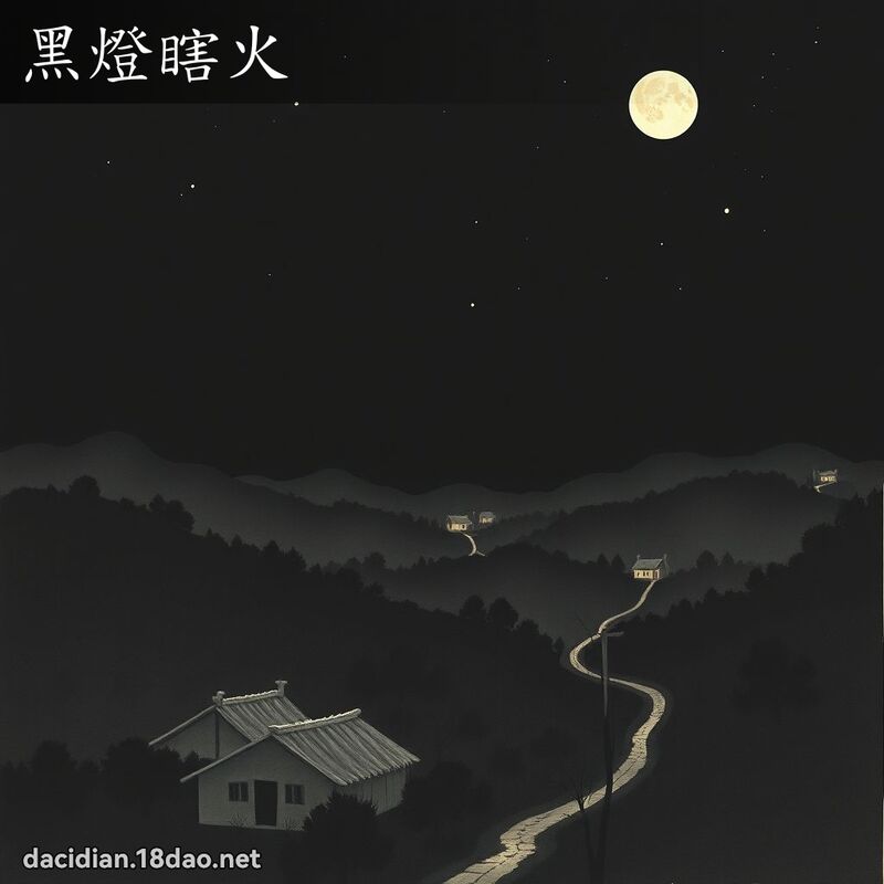 黑燈瞎火 配图