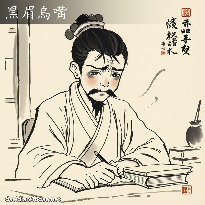 黑眉烏嘴 配图