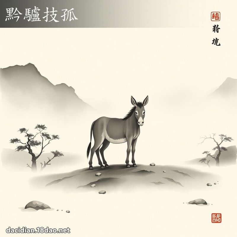 黔驢技孤 配图
