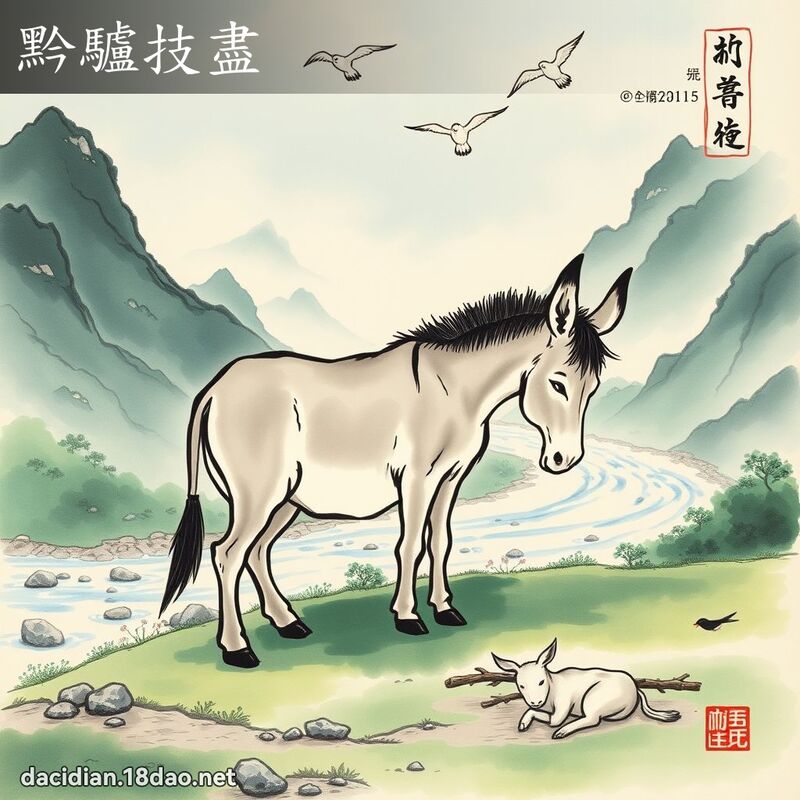 黔驢技盡 配图