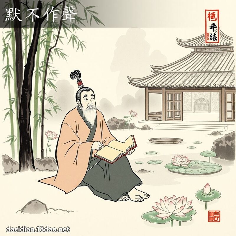 默不作聲 配图