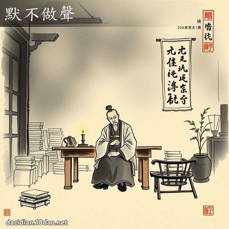 默不做聲 配图
