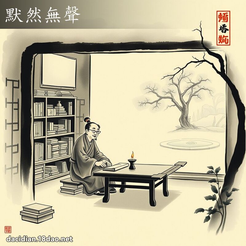 默然無聲 配图