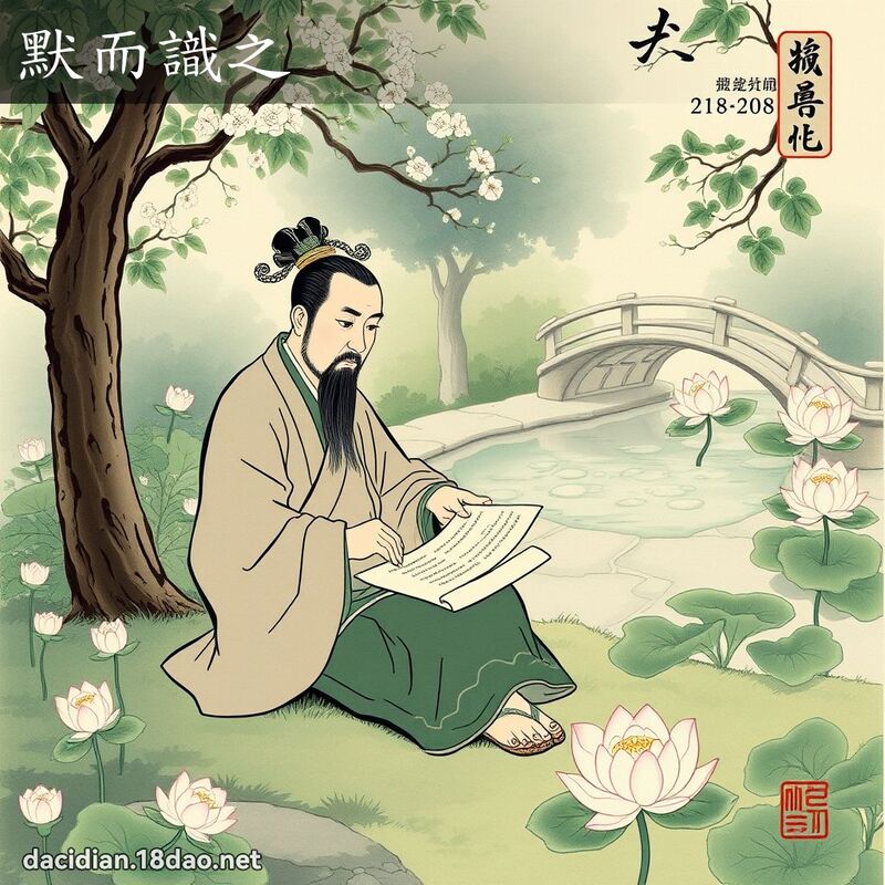 默而識之 配图