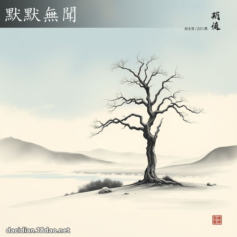 默默無聞 配图