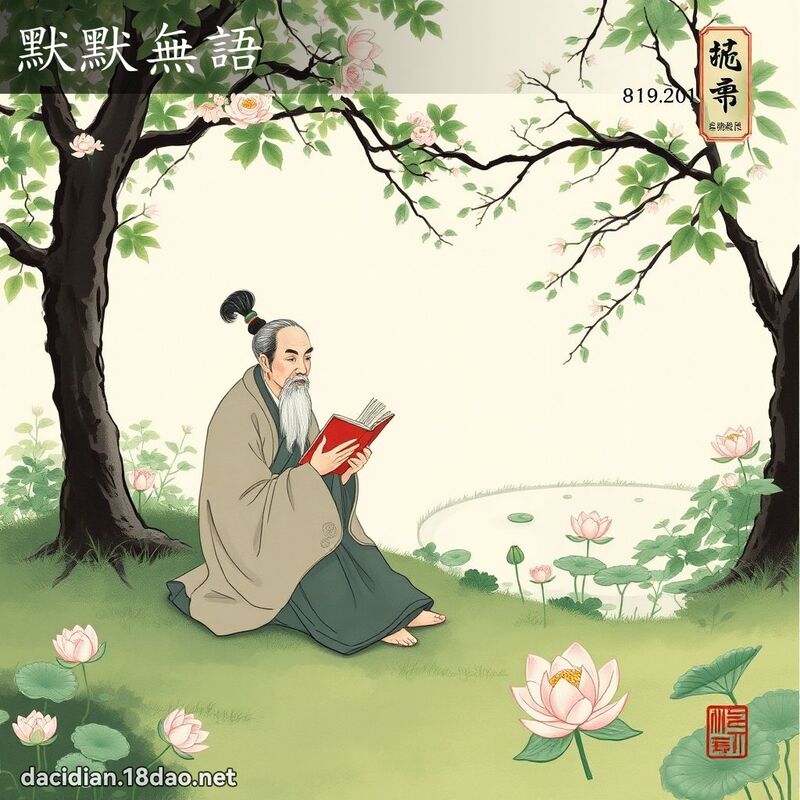 默默無語 配图