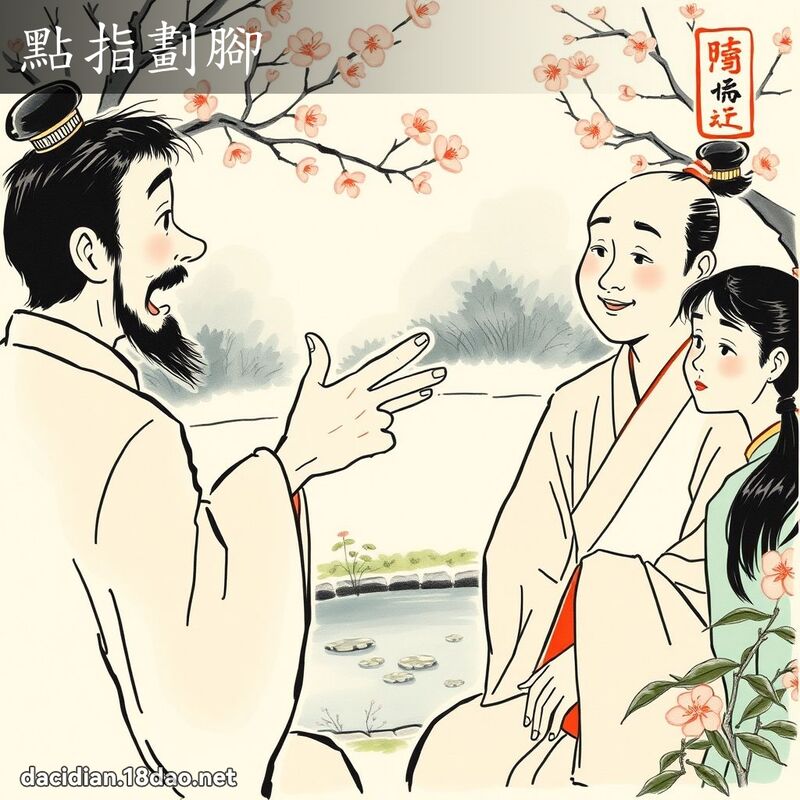 點指劃腳 配图