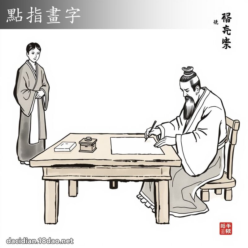點指畫字 配图