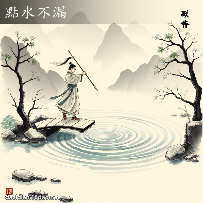 點水不漏 配图