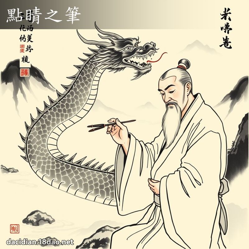 點睛之筆 配图