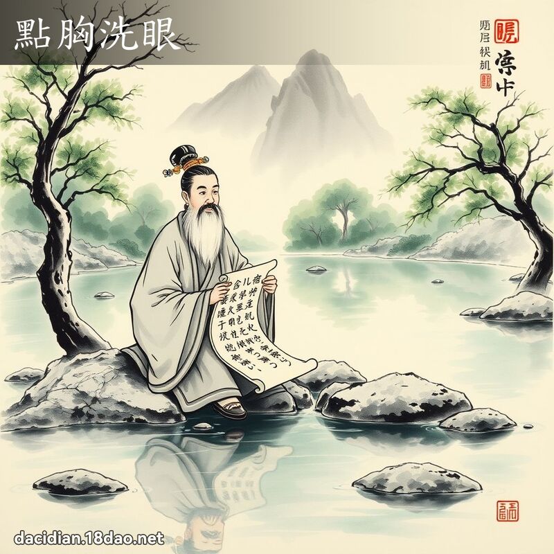 点胸洗眼 配图