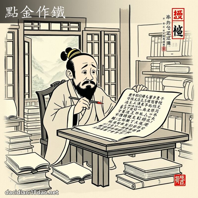 点金作铁 配图