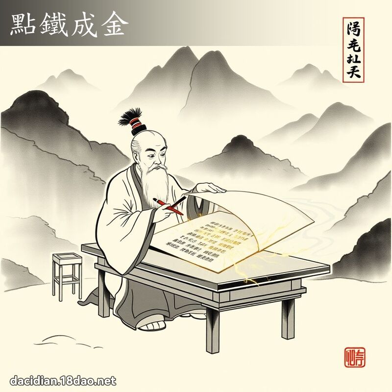 点铁成金 配图