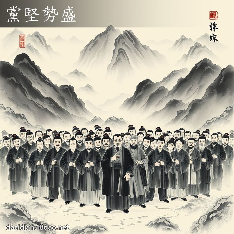 党坚势盛 配图