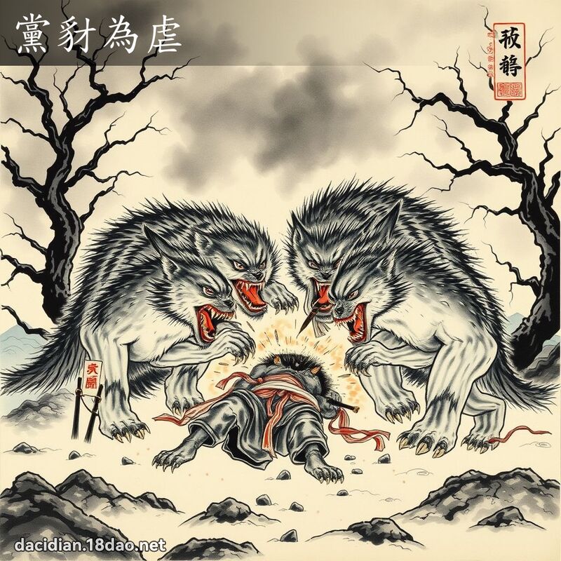 党豺为虐 配图