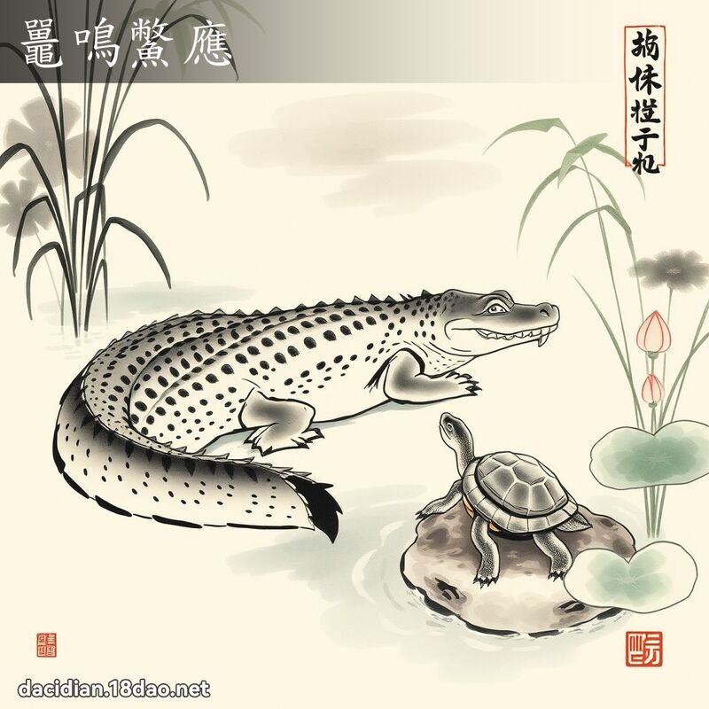 鼉鸣鱉应 配图