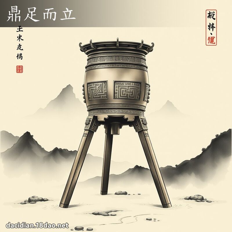 鼎足而立 配图