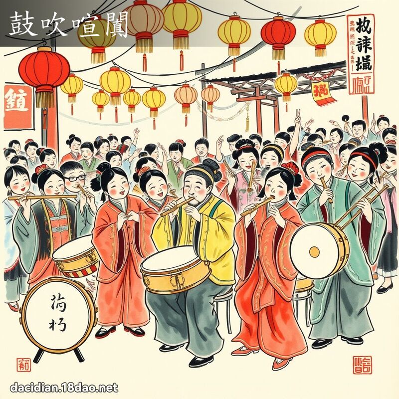 鼓吹喧闐 配图