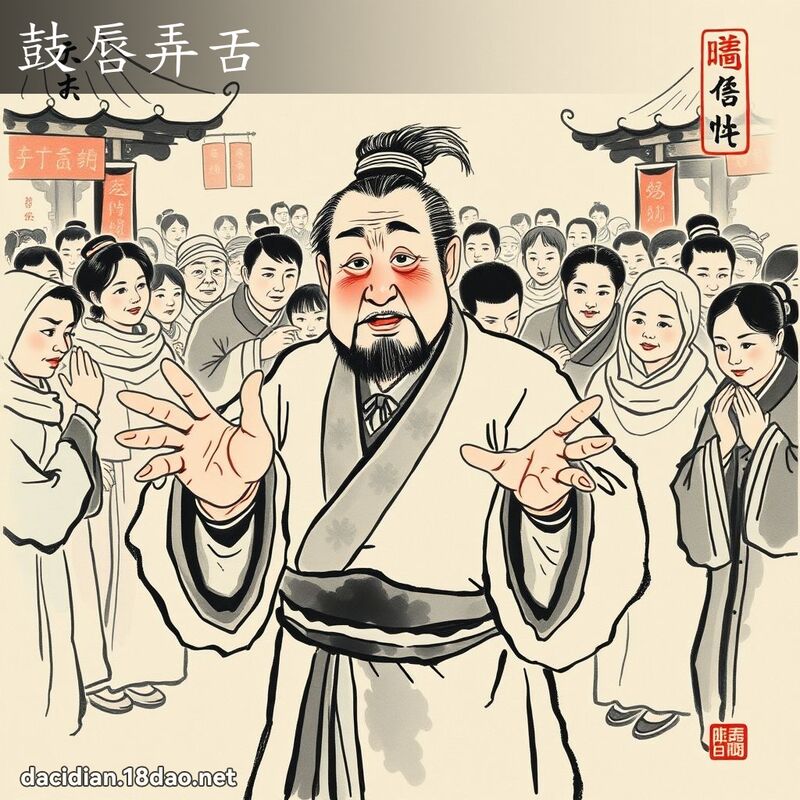 鼓唇弄舌 配图