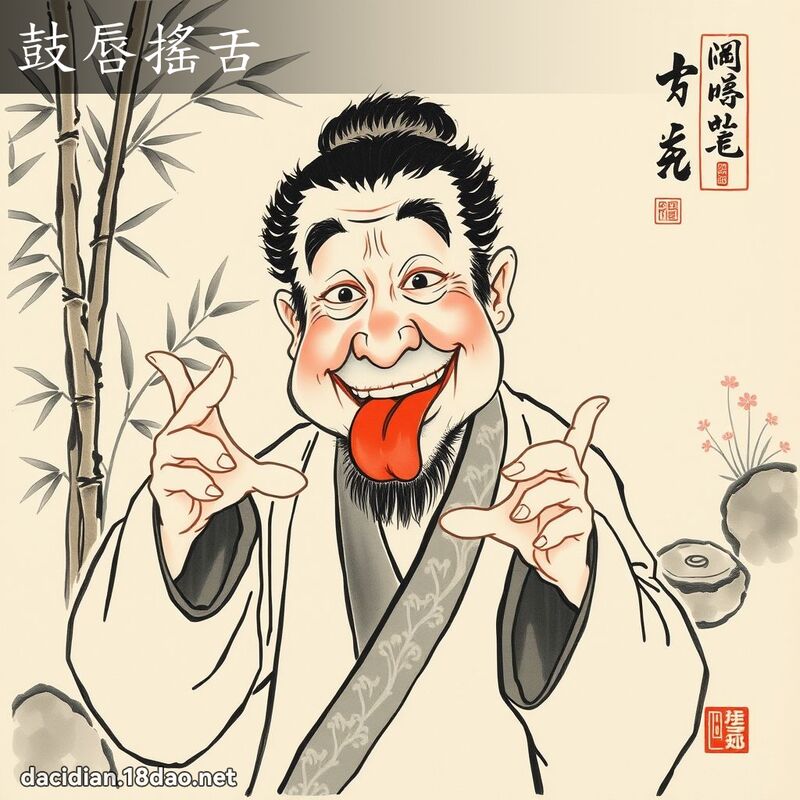 鼓唇摇舌 配图
