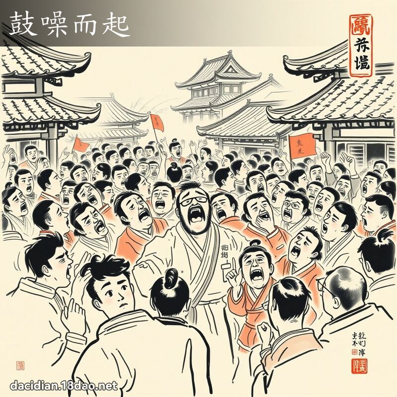 鼓噪而起 配图