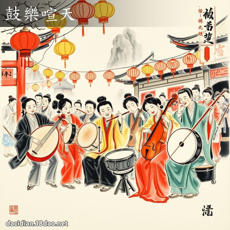 鼓乐喧天 配图