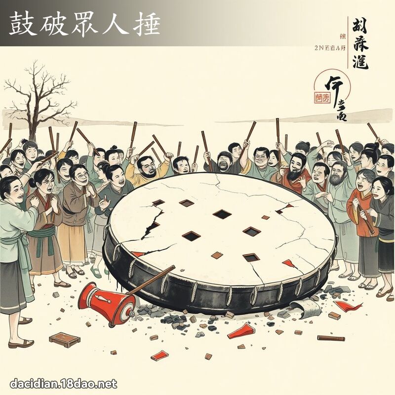 鼓破眾人捶 配图