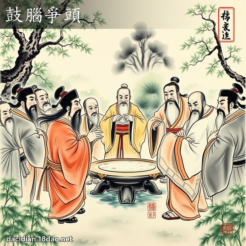 鼓脑爭头 配图