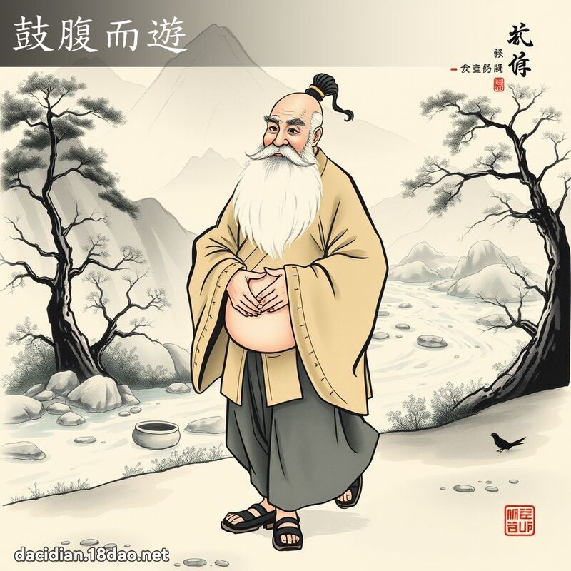 鼓腹而游 配图