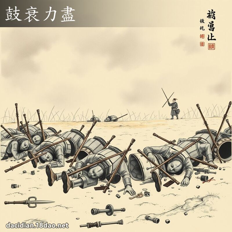鼓衰力盡 配图