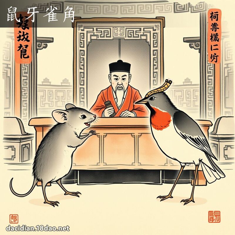 鼠牙雀角 配图