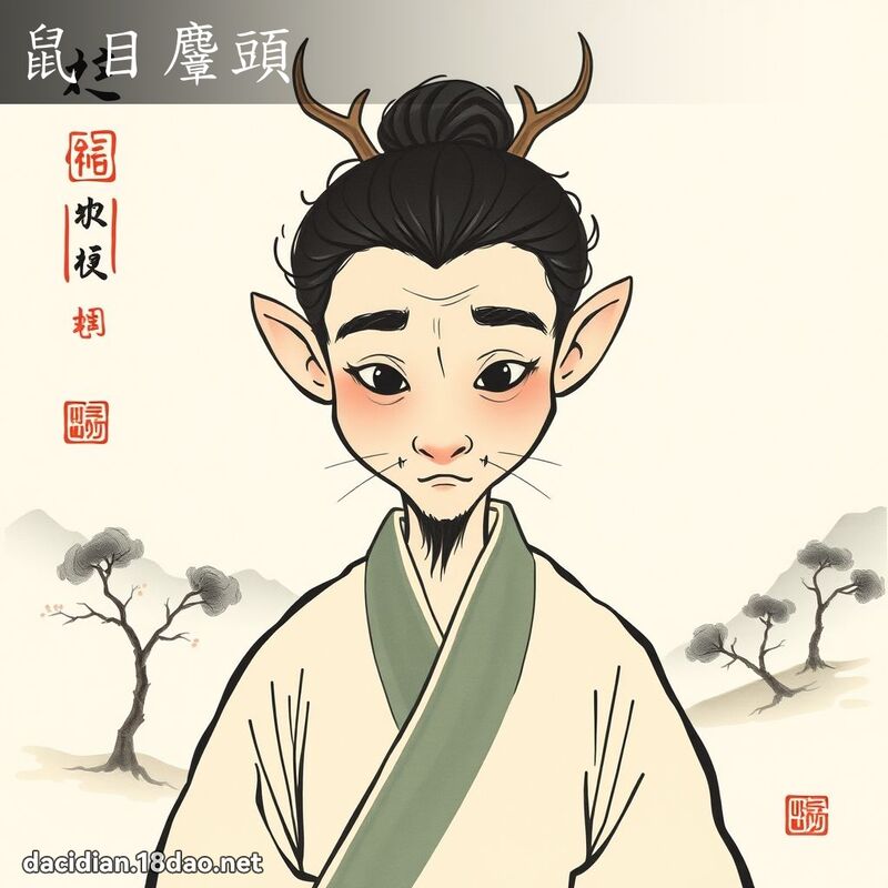 鼠目麞頭 配图