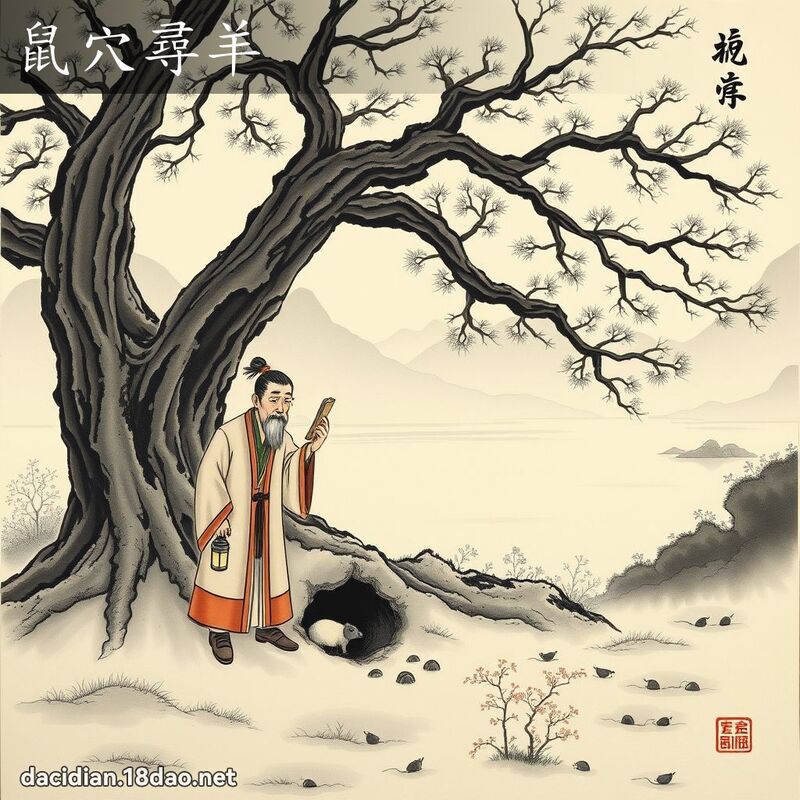 鼠穴尋羊 配图