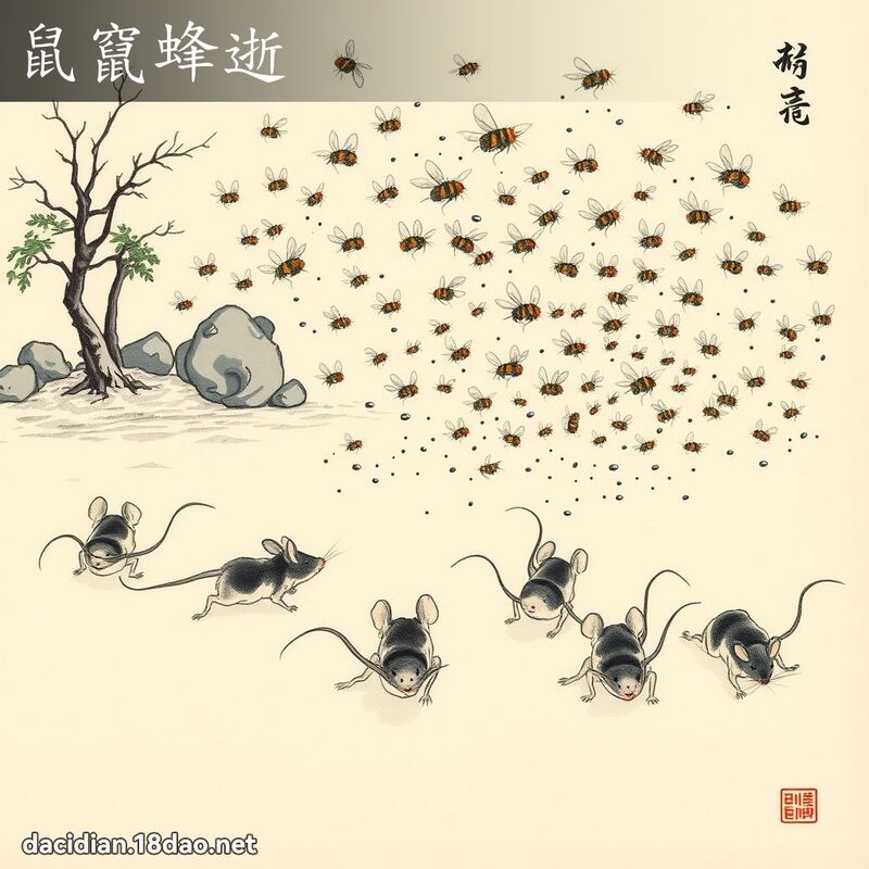 鼠竄蜂逝 配图