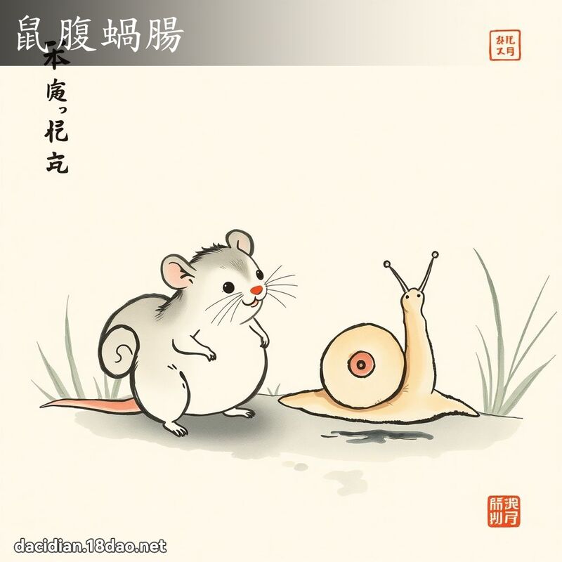 鼠腹蝸腸 配图