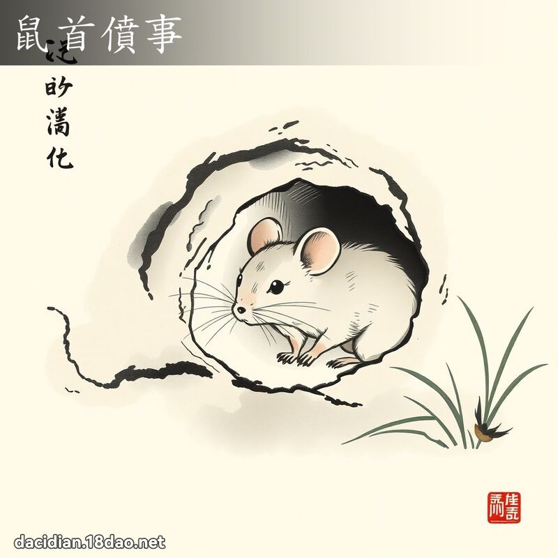 鼠首僨事 配图