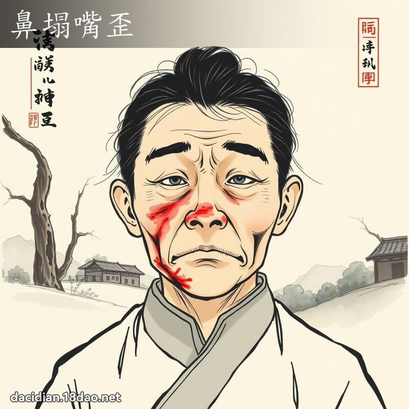 鼻塌嘴歪 配图