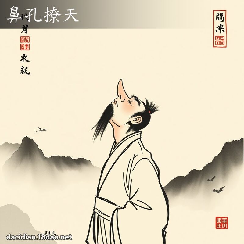 鼻孔撩天 配图